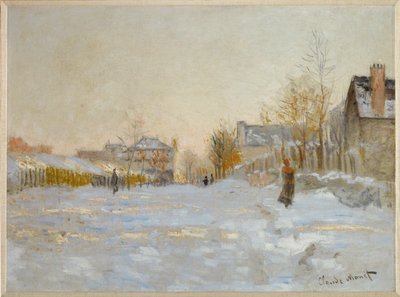Der Schnee in Argenteuil von Claude Monet