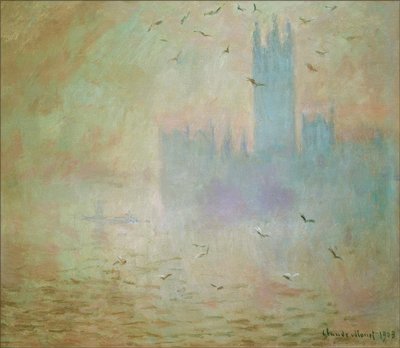 Das Parlament, die Möwen von Claude Monet