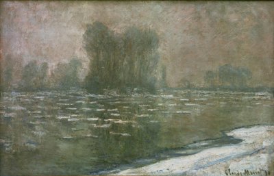 Nebliger Morgen, Eisgang von Claude Monet