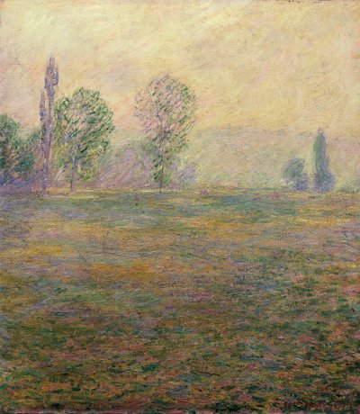 Wiese in Giverny von Claude Monet