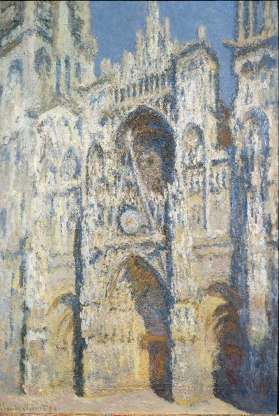 Kathedrale von Rouen, das Portal und der Turm Saint Romain, volle Sonne, blaue Harmonie und Gold von Claude Monet