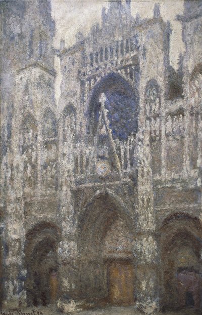 Kathedrale von Rouen, das Westportal, Harmonie in Grau, 1894 von Claude Monet