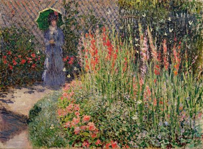 Rundes Blumenbeet (Corbeille de fleurs), 1876 von Claude Monet