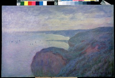 Auf der Klippe bei Dieppe. Gemälde von Claude Monet (1840-1926) von Claude Monet