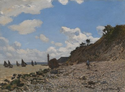 Der Strand von Honfleur von Claude Monet