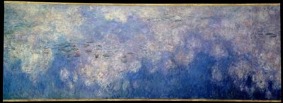 Die Seerosen; die Wolken. Zentraler Teil des Triptychons, gemalt in Giverny von Claude Monet