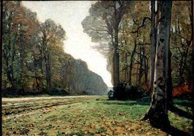 Der Gehweg von Chailly (Fontainebleau), ca. 1865 von Claude Monet