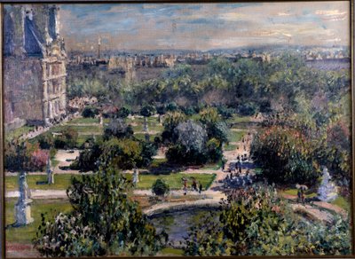 Blick über die Tuileriengärten in Paris von Claude Monet