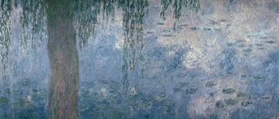 Seerosen: Morgen mit Trauerweiden, 1914-18 (rechter Abschnitt) von Claude Monet