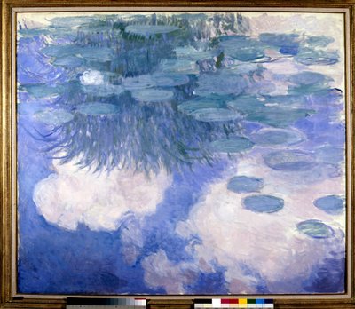 Seerosen mit Wolkeneffekten, um 1914-1917 von Claude Monet