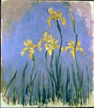Gelbe Schwertlilien; Les Iris Jaunes, ca. 1918-1925 von Claude Monet