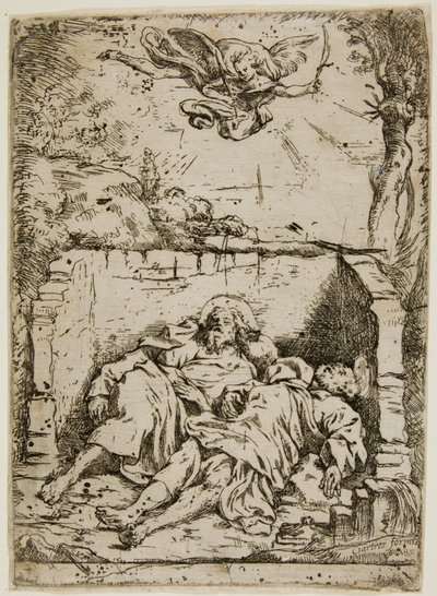 Die Leichen der Heiligen Peter und Paul im selben Grab von Claude Vignon