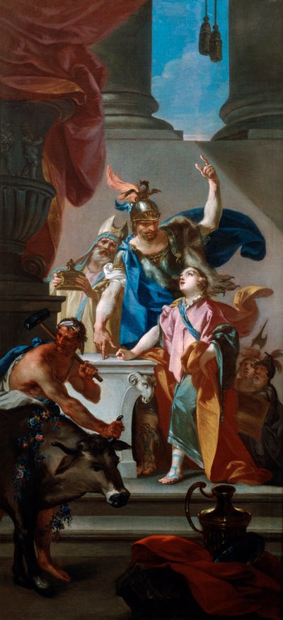 Szene aus dem Leben Hannibals, 18. Jahrhundert von Claudio Francesco Beaumont
