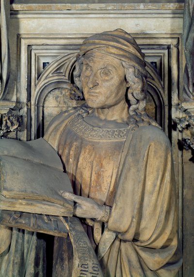 Jeremia, Detail (Prophetenfigur) von Claus and Malouel, Jean Sluter