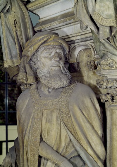 Der Mosesbrunnen: Daniel (Detail) von Claus and Malouel, Jean Sluter
