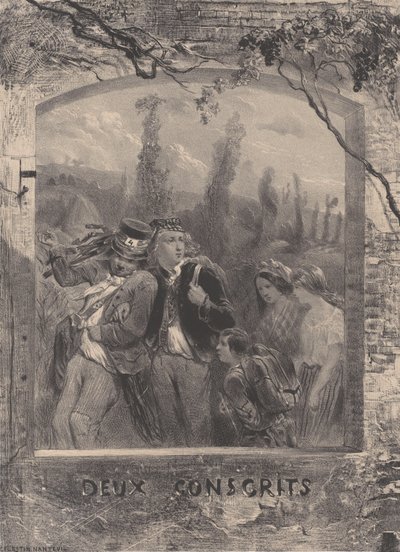 Zwei Wehrpflichtige, ca. 1830-70 von Célestin Nanteuil