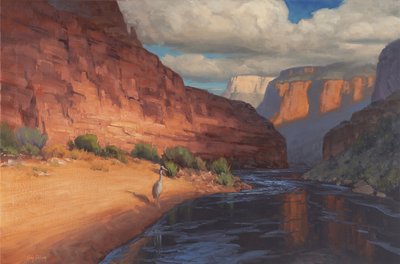 Canyon Flussreiher Glühen von Cody DeLong