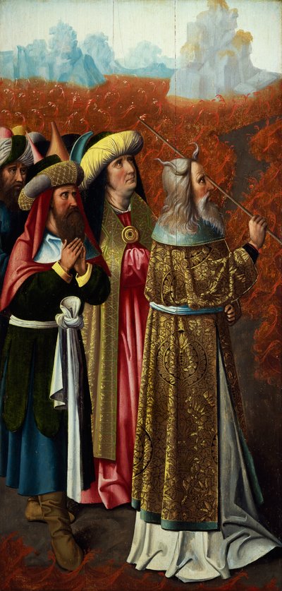Moses teilt das Rote Meer, zugeschrieben Colijn de Coter von Colijn de Coter