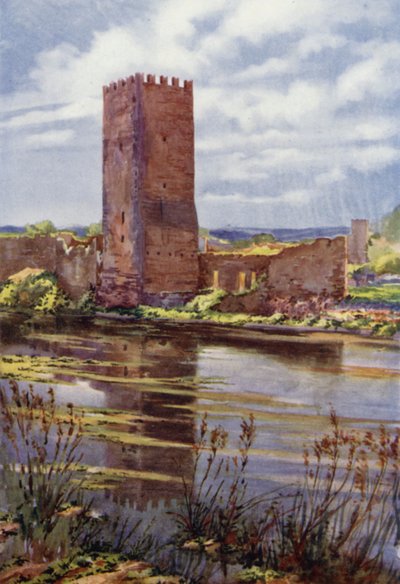 Ruinen der mittelalterlichen Burg in Ninfa von Commendator Formilli