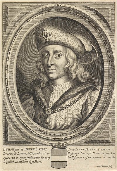 Porträt von Otto, Herzog von Brabant und Löwen von Conrad (after) Waumans