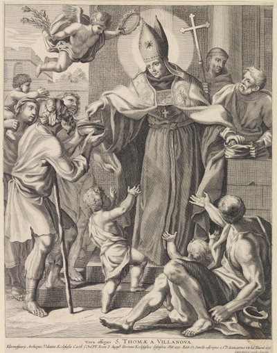 Hl. Thomas von Villanueva Vera effigies S. Thomae A Villanova (Titel auf Objekt) von Conrad Lauwers