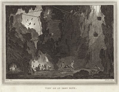 Ansicht einer Eisenmine von Conrad Martin Metz