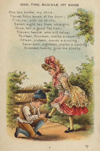 Kinderreim: Eins, Zwei, Schnalle meinen Schuh von Constance Haslewood