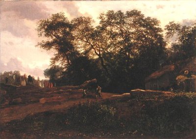 Am Waldrand, späte 1830er Jahre von Constant Emile Troyon