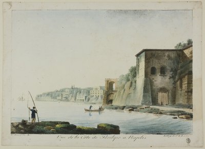 Blick auf die Küste von Posilipo in Neapel, aus Ansichten von Italien von Constant Bourgeois