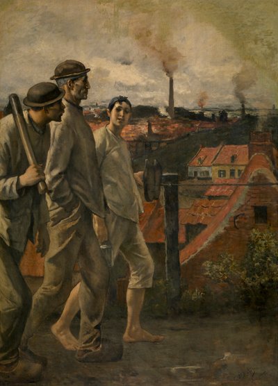 Rückkehr aus der Mine von Constantin Emile Meunier