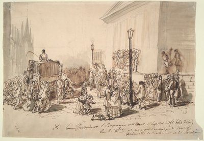 Empfang von Kaiser Napoleon III im Krankenhaus von Constantin Guys