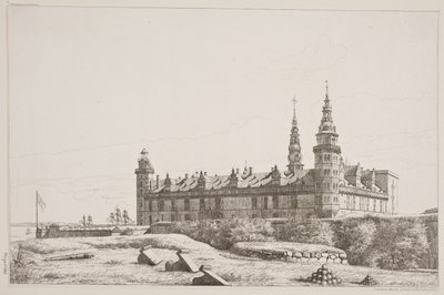 Kronborg von der nordwestlichen Seite gesehen von Constantin Hansen