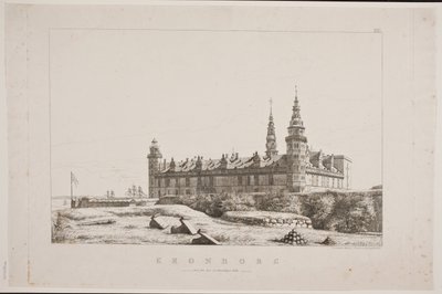 Kronborg von der Nordwestseite gesehen von Constantin Hansen