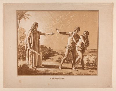 Vertreibung aus dem Paradies von Constantin Hansen