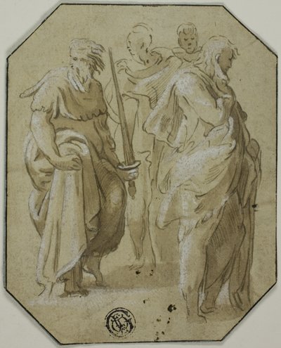 Heiliger Paulus und drei andere stehende Figuren von Conte Antonio Maria Zanetti the Elder