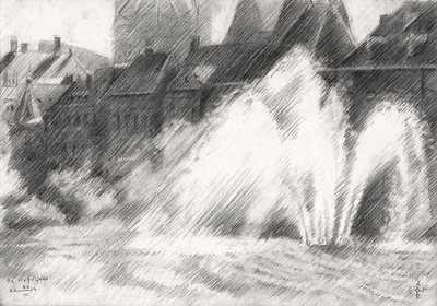 Stadtspringbrunnen Skizze von Corné Akkers
