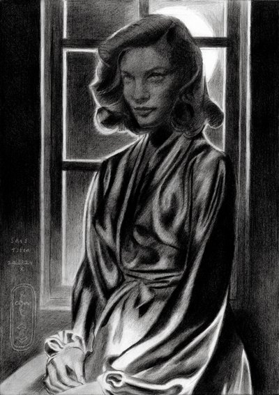 Klassische Noir-Frau von Corné Akkers