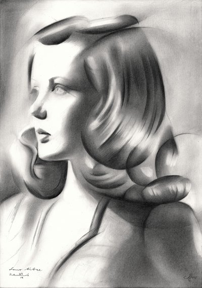 Klassisches Frauenprofil von Corné Akkers