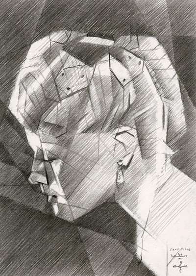 Geometrisches Profilporträt von Corné Akkers