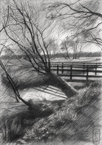 Ländliche Winterlandschaft von Corné Akkers