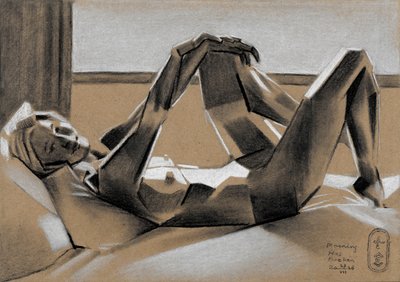 Heiter ruhende Figur von Corné Akkers