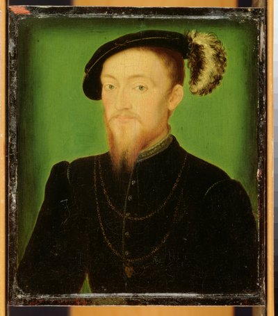 Mann mit Feder im Hut von Corneille de Lyon