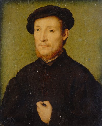 Porträt eines Mannes mit der Hand auf der Brust von Corneille de Lyon