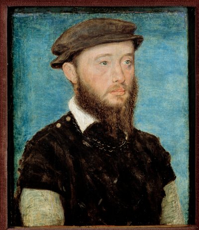 Porträt von Jean de Bourbon Vendome, Graf von Soissons und Enghien (1528-1557) Holzgemälde von Corneille De Lyon (1500/1510-1574) von Corneille de la  Haye