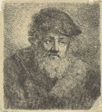 Alter Mann mit Bart und Mütze von Cornelia Scheffer Lamme