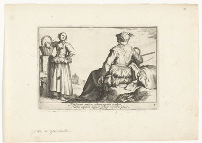 Zwei Bäuerinnen von Cornelis Bloemaert (II)