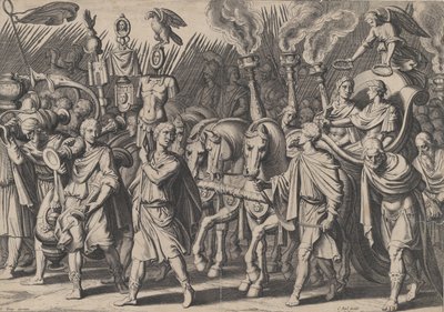 Triumphzug nach dem Sieg über die Türken, aus den Triumphen von Karl V von Cornelis Boel