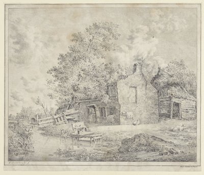 Bauernhof am Wasser von Cornelis Borsteegh