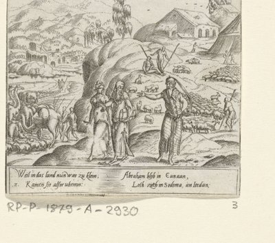 Abschied von Abraham und Lot von Cornelis Bos