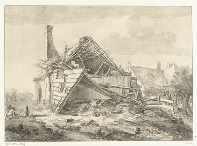 Verfallenes Bauernhaus von Cornelis Brouwer